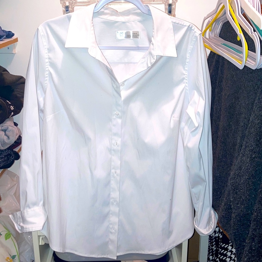 White button down